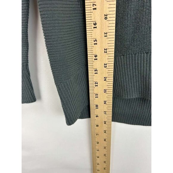 Athleta Women's Size XXS Hanover Sweater Gray V-Neck Wool Blend - Picture 4 of 14